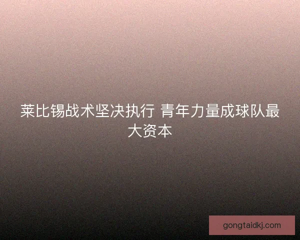 莱比锡战术坚决执行 青年力量成球队最大资本